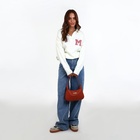 Сумка женская багет на молнии, 25×7×13.5 см, рыжая - Фото 10