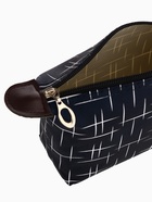 Косметичка простая на молнии, с принтом, тёмно-синяя - Фото 3