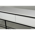 Обувница в прихожую «Крафт 2», 2 ящика, 2 полки, 1150×300×800 мм, цвет чёрный муар/белый - Фото 4