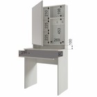 Трюмо «Аурика», с зеркалом, 706×419×1549 мм, цвет белый рамух - Фото 4