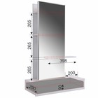 Трюмо «Мария», с зеркалом, 706×330×1116 мм, цвет белый - Фото 4