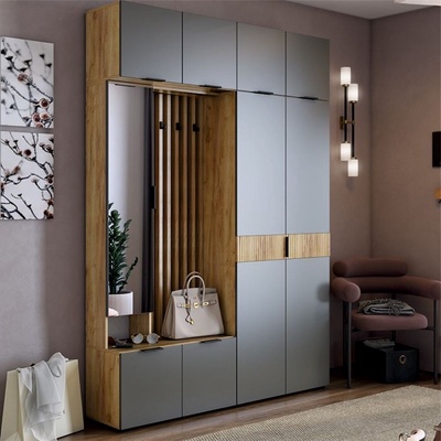 Прихожая «Бери К4», 1600×350×2226 мм, цвет дуб крафт золотой/графит