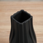 Ваза керамика настольная "Аллесио" 25,5х12 см, чёрный - Фото 3