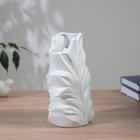 Ваза керамика настольная "Бьорн" 23,5х18 см, белый - Фото 2