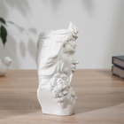 Ваза керамика настольная "Дерзкая дама" 20х8 см, белый - Фото 2