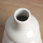Ваза керамика настольная "Грейсон" кольца мини, 20х11 см, белый - Фото 2