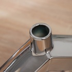 Ваза «Брэм», ромб, 23.5×20 см, керамика, серебристая - Фото 3