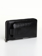 Портмоне мужское на молнии, отдел для телефона, карт, монет, цвет чёрный - Фото 7