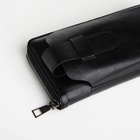 Портмоне мужское на молнии, отдел для телефона, карт, монет, цвет чёрный - Фото 4