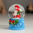 Снежный шар новогодний стеклянный «Гномик с бантом и колокольчиками», 4.6×4.6×6.7 см, МИКС - Фото 6