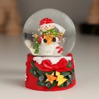 Снежный шар стеклянный «Новогодний персонаж с бантом, ёлочкой», 4.7×4.7×6.5 см, МИКС - Фото 8
