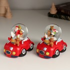Снежный шар новогодний стеклянный «Автомобиль», 8.3×6.6×7.8 см, МИКС 10473429