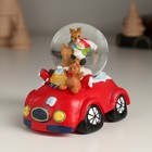 Снежный шар новогодний стеклянный «Автомобиль», 8.3×6.6×7.8 см, МИКС 10473429