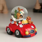 Снежный шар новогодний стеклянный «Автомобиль», 8.3×6.6×7.8 см, МИКС 10473429