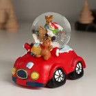 Снежный шар новогодний стеклянный «Автомобиль», 8.3×6.6×7.8 см, МИКС 10473429