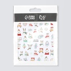 Наклейки для ногтей «Зимние звери», разноцветные - Фото 3