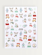 Наклейки для ногтей «Зимние звери», разноцветные - Фото 4