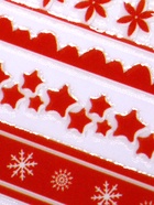 Наклейки для ногтей «Зимние узоры», красные, зелёные - Фото 4