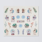 Слайдеры для ногтей «Christmas deer», разноцветные - Фото 2