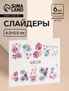 Слайдеры для ногтей «Летнее поле», разноцветные - Фото 1