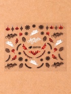 Наклейки для ногтей «Новый год», объёмные, фольгированные, разноцветные - Фото 4