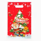 Пакет подарочный новогодний, из жемчужной пленки, «Ёлка и подарки», 17×25±1 см - Фото 1