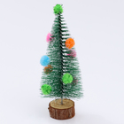 Декор «Ёлочка с цветными шарами», с текстильными игрушками, на подставке, 7×7×15 см - Фото 1