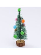 Декор «Ёлочка с цветными шарами», с текстильными игрушками, на подставке, 7×7×15 см - Фото 2