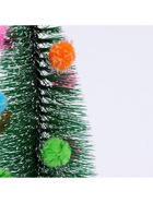 Декор «Ёлочка с цветными шарами», с текстильными игрушками, на подставке, 7×7×15 см - Фото 3