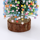 Декор «Ёлочка нарядная», украшенная пластиковыми шариками, на подставке, 7×7×15 см - Фото 3