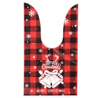 Пакет полиэтиленовый подарочный новогодний, с ушками «Клетка красная», МИКС, 13×23 см - Фото 5