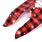 Пакет полиэтиленовый подарочный новогодний, с ушками «Клетка красная», МИКС, 13×23 см - Фото 8