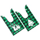 Пакет полиэтиленовый подарочный новогодний, с ушками «Клетка зелёная», МИКС, 13×23 см - Фото 3