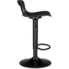 Стул барный Volt черный металл/пластик, черный 38x39x76 см - Фото 3