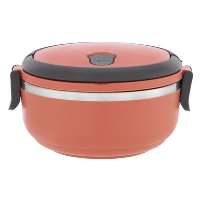 Ланч бокс Доляна, 500 мл, 8×17 см, нержавеющая сталь, коричневый