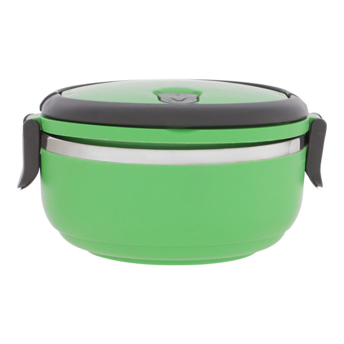 Ланч бокс Доляна, 500 мл, 8×17 см, нержавеющая сталь, зелёный - Фото 1