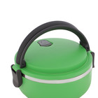 Ланч бокс Доляна, 500 мл, 8×17 см, нержавеющая сталь, зелёный - Фото 4