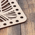 Заготовка для вязания прямоугольная, Листья, фанера 41х25 см, д 8 мм - фото 25377333