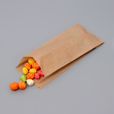 Пакет бумажный фасовочный, крафт, V-образное дно, 8×2×20 см