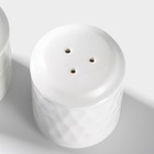 Набор для специй керамический Bella Tenero «Герда», 2 предмета: солонка 80 мл, перечница 80 мл, цвет белый - фото 25400781