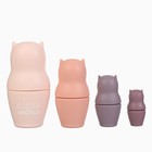 Развивающая игрушка M&B «Котик-матрешка», пищевой силикон - Фото 2