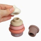 Развивающая игрушка - пирамидка M&B «Мороженка», силикон, от 3 мес. - Фото 3