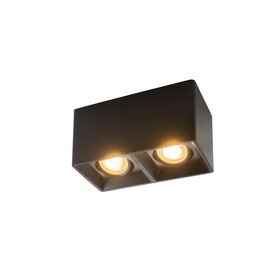 DK3035-BK  Накладной поворотный светильник под сменную лампу SORO, IP20, 15W, GU5.3, LED, черный, пл 10574815