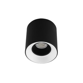 DK3090-BW+BK Накладной поворотный светильник под сменную лампу SORO, IP20, 15W, GU5.3, LED, черно-бе 10574839