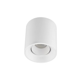 DK3090-WH Накладной поворотный светильник под сменную лампу SORO, IP20, 15W, GU5.3, LED, белый/белый 10574843