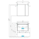 Зеркало шкаф Aquaton Асти, 70 см, цвет белый - фото 14492020