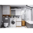 Зеркало шкаф Aquaton «Лондри 120», 1168 мм, цвет белый - Фото 2