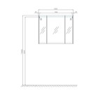 Зеркало шкаф Aquaton «Нортон», 1000 мм, цвет белый - Фото 5