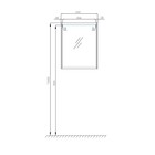 Зеркало шкаф Aquaton «Нортон», 650 мм, цвет белый - Фото 5