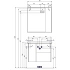 Зеркало шкаф Aquaton «Стоун», 800 мм, цвет сосна арлингтон - Фото 5